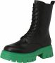 Ash Zwarte leren platformlaarzen Black Dames - Thumbnail 2
