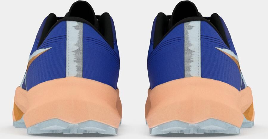 ASICS Loopschoen 'Fuji Lite 6' navy lichtblauw donkeroranje - Foto 5