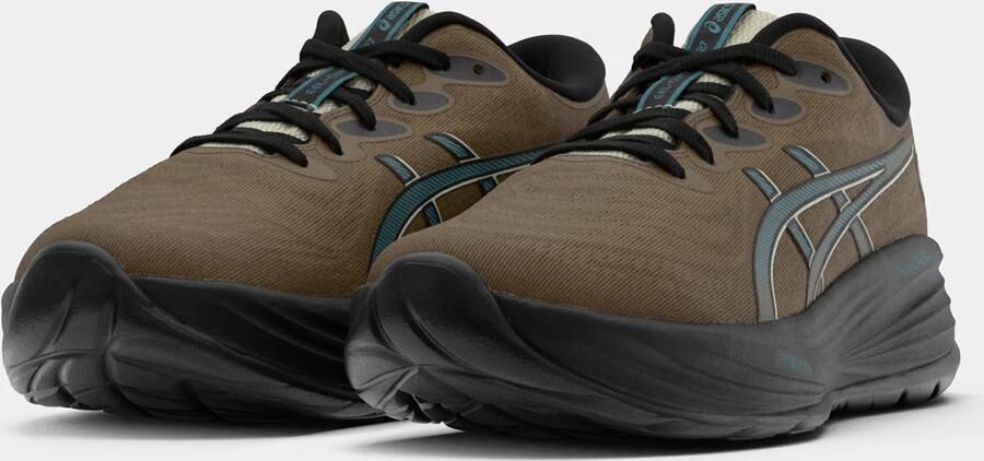 ASICS Loopschoen 'Gel-Cumulus 27' lichtbeige ombergrijs petrol zwart - Foto 6