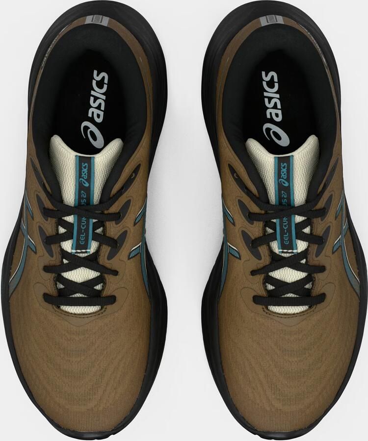 ASICS Loopschoen 'Gel-Cumulus 27' lichtbeige ombergrijs petrol zwart - Foto 4