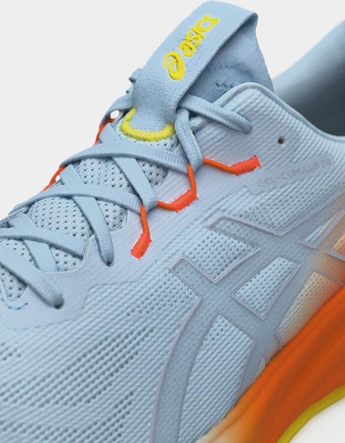 ASICS Loopschoen 'GEL-CUMULUS 28' lichtblauw oranje - Foto 5