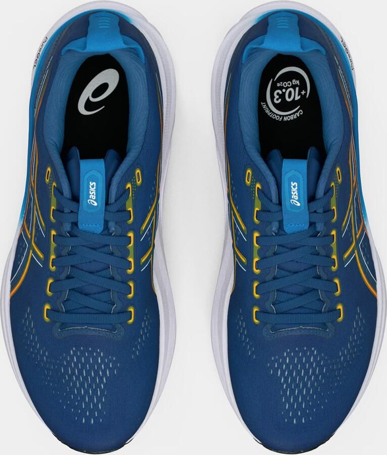 ASICS Loopschoen 'Gel-Kayano 32' navy donkergeel oranje wit - Foto 4