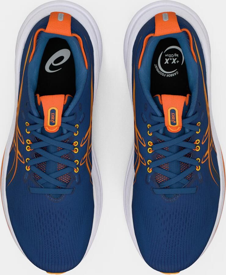 ASICS Loopschoen 'Gel-Nimbus 28' marine oranje zwart wit - Foto 3