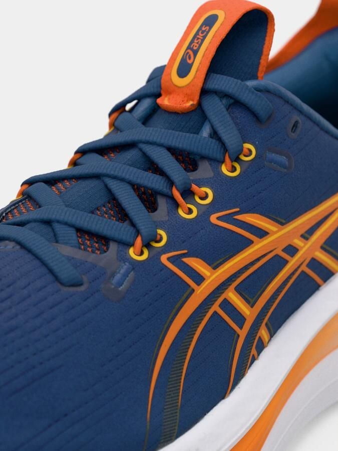 ASICS Loopschoen 'Gel-Nimbus 28' marine oranje zwart wit - Foto 4