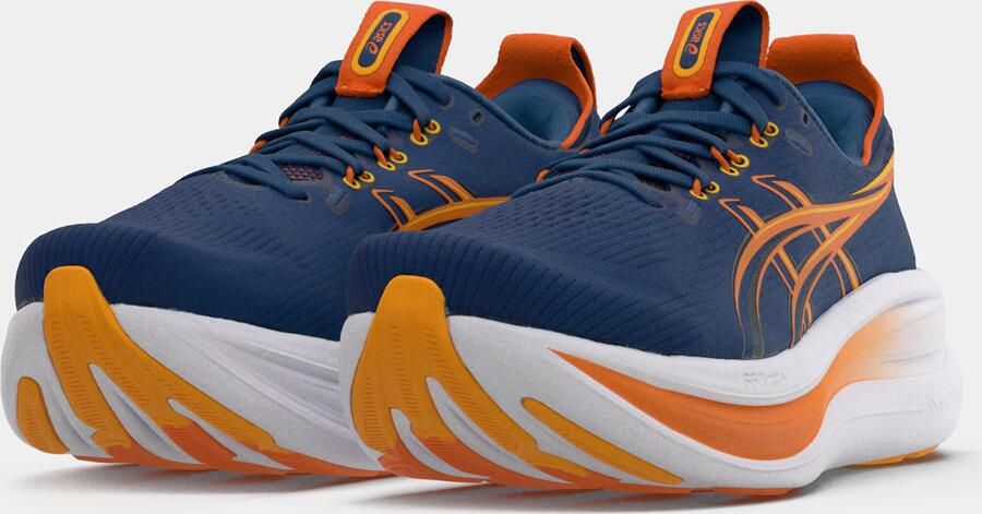 ASICS Loopschoen 'Gel-Nimbus 28' marine oranje zwart wit - Foto 6