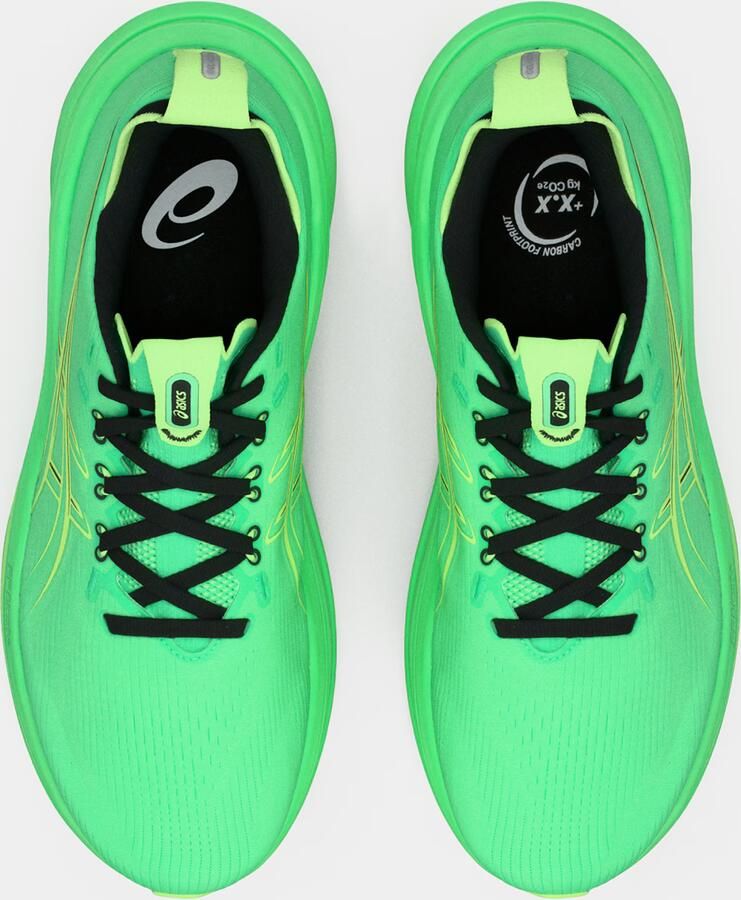 ASICS Loopschoen 'GEL-NIMBUS 28' neongroen lichtgroen zwart - Foto 3