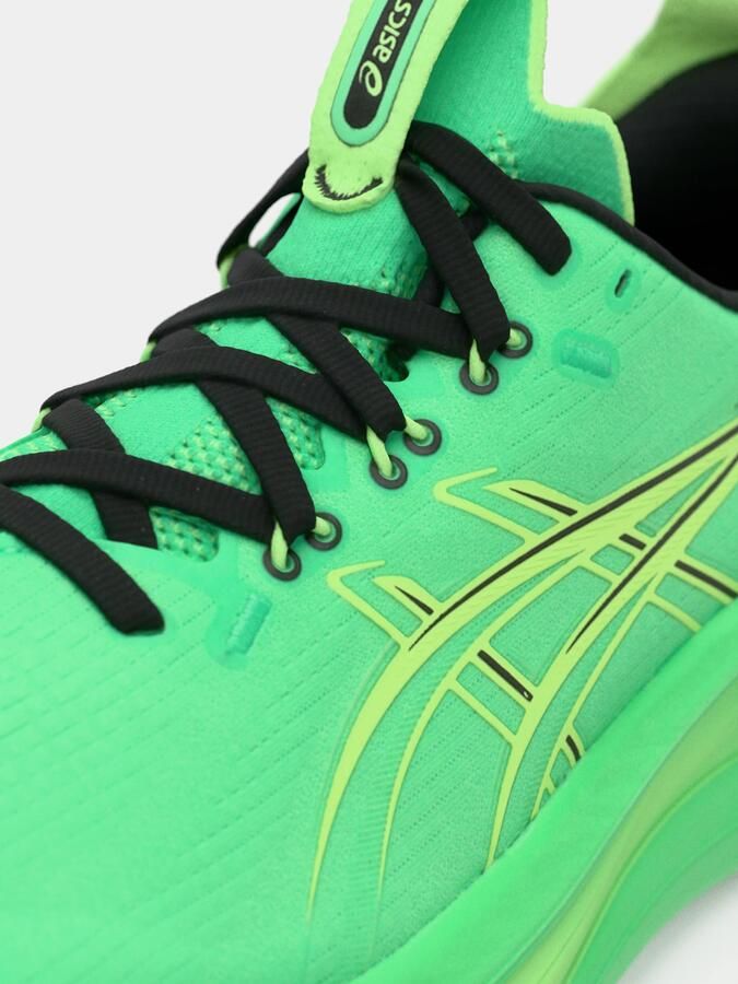 ASICS Loopschoen 'GEL-NIMBUS 28' neongroen lichtgroen zwart - Foto 4