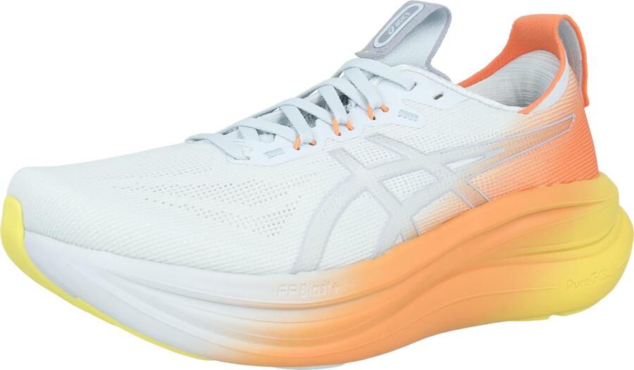 ASICS Loopschoen 'Gel-Nimbus 28' pastelblauw oranje - Foto 3