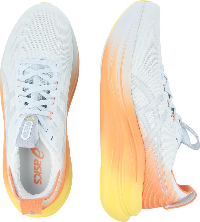 ASICS Loopschoen 'Gel-Nimbus 28' pastelblauw oranje - Foto 4