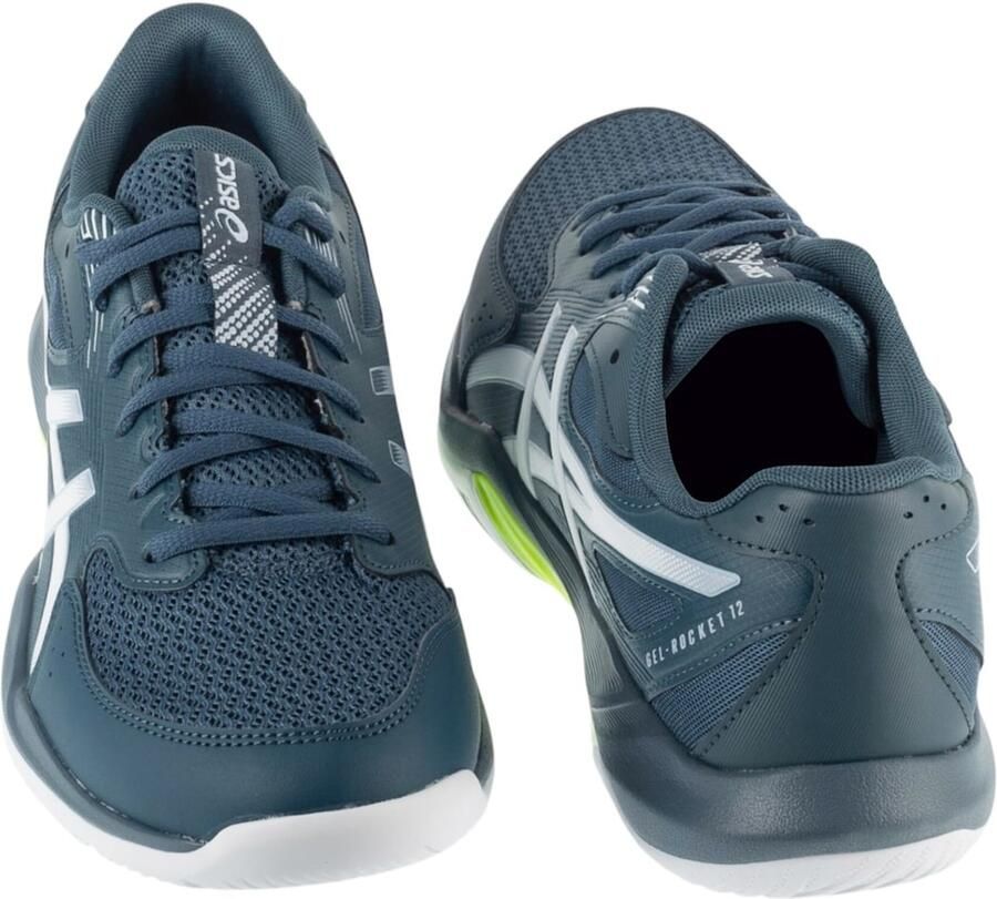 ASICS Gel-Rocket 12 zaalsportschoenen grijsblauw wit - Foto 2