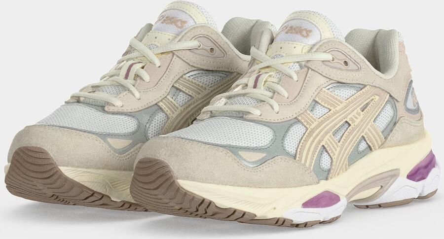 ASICS SportStyle Sneakers laag 'GEL-NYC 2.0' beige duifblauw pasteelgeel wit - Foto 11