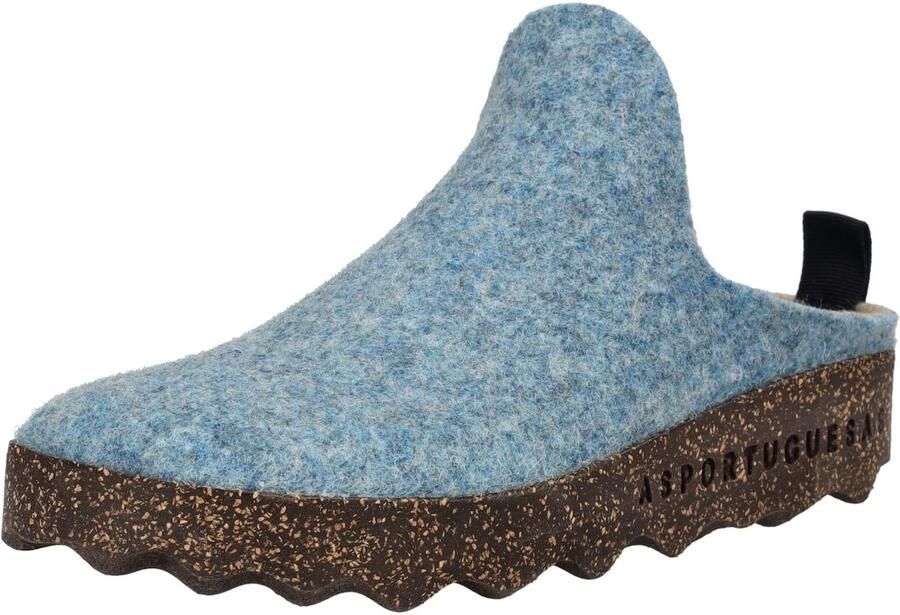Asportuguesas Huisschoenen blauw gemêleerd