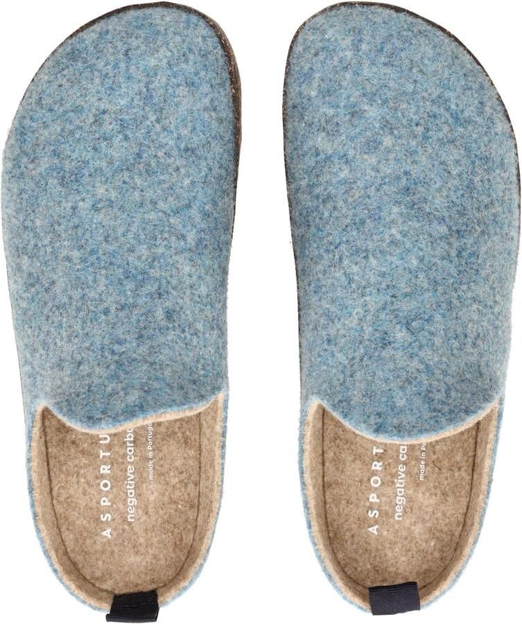 Asportuguesas Huisschoenen blauw gemêleerd - Foto 2