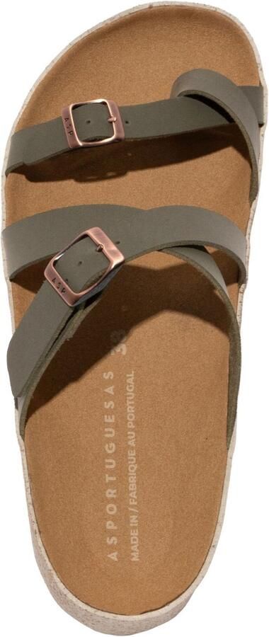 Asportuguesas Teenslipper olijfgroen - Foto 4