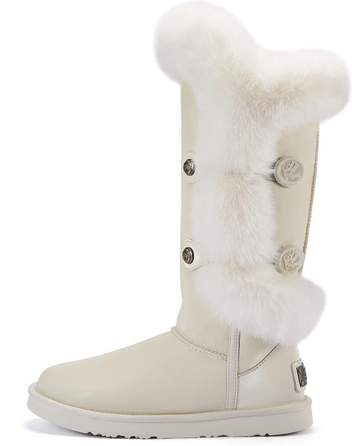 Australia Luxe Collective Boots 'Nordic Tall Satin' crème