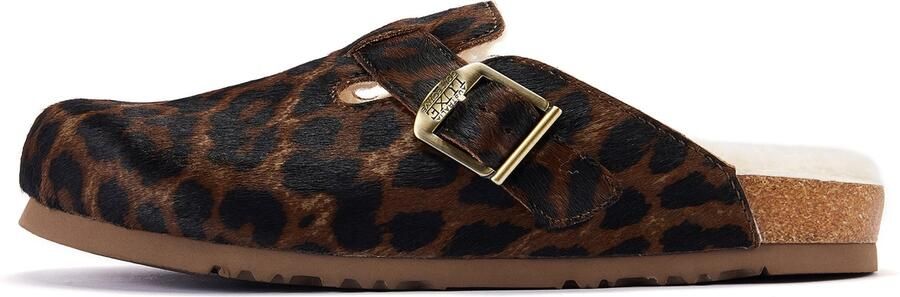 Australia Luxe Collective Clogs 'Berlin' lichtbruin donkerbruin