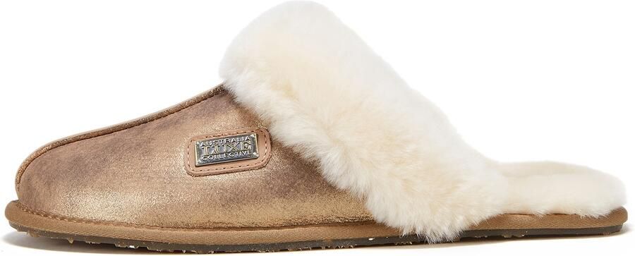 Australia Luxe Collective Muiltjes lichtbeige goud