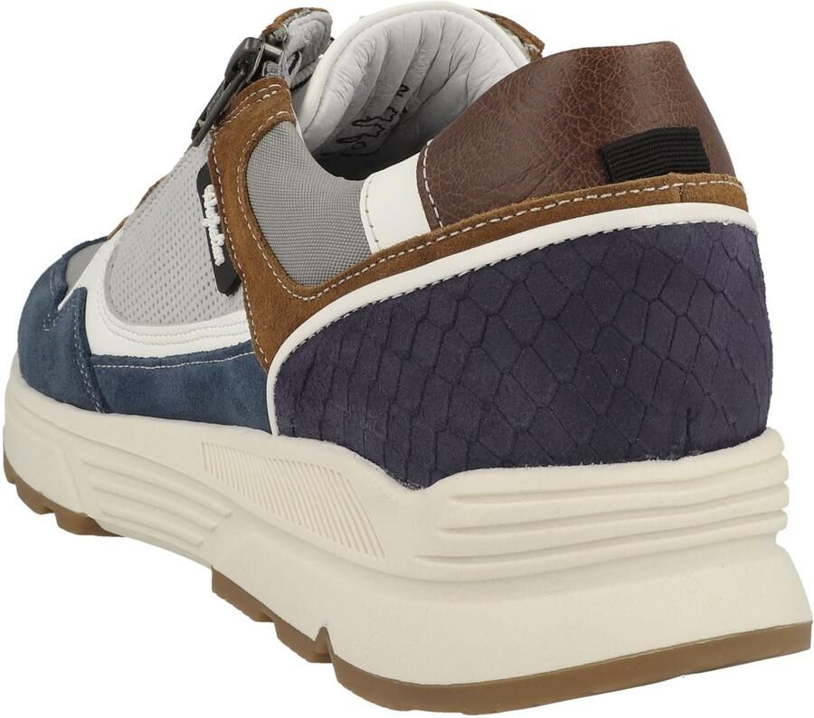 AUSTRALIAN FOOTWEAR Sneakers laag 'Connery' donkerblauw karamel lichtgrijs wit - Foto 2