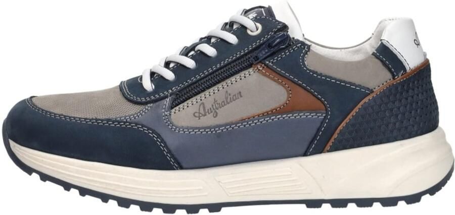 Australian Heren Sneakers Hawker Leren Lage sneakers Blauw - Foto 11