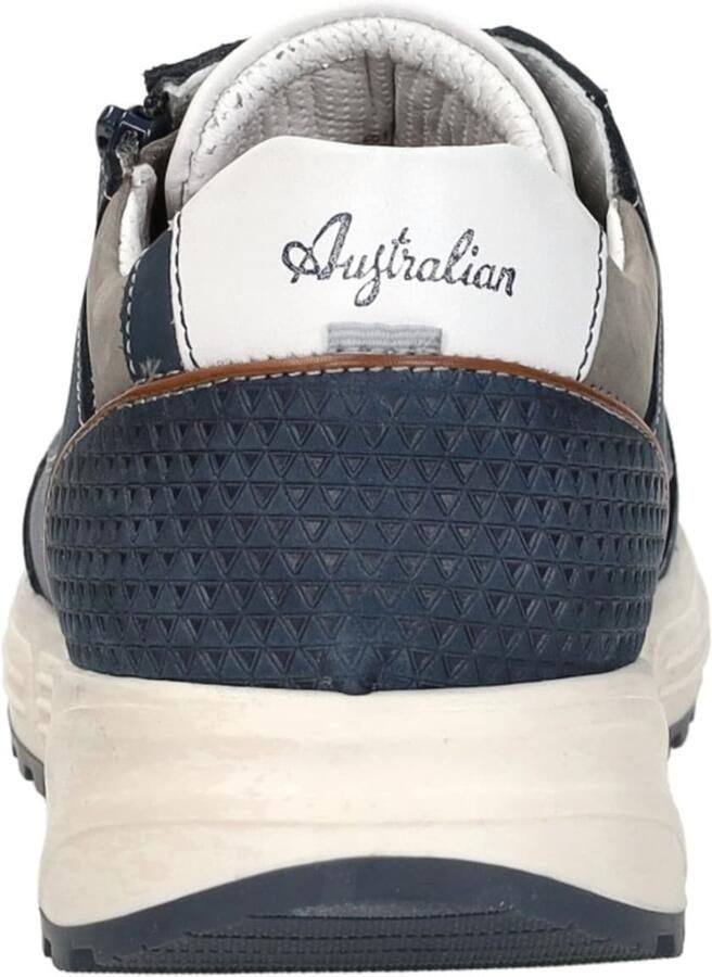 Australian Heren Sneakers Hawker Leren Lage sneakers Blauw - Foto 4