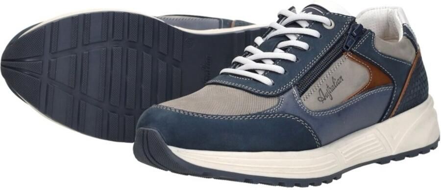 Australian Heren Sneakers Hawker Leren Lage sneakers Blauw - Foto 13