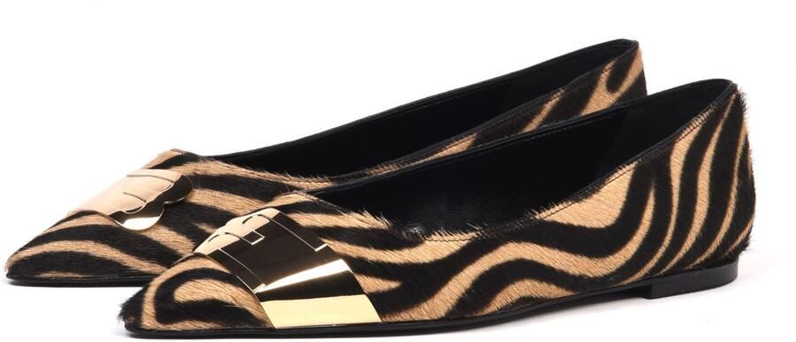 BALDININI Ballerina beige zwart - Foto 3