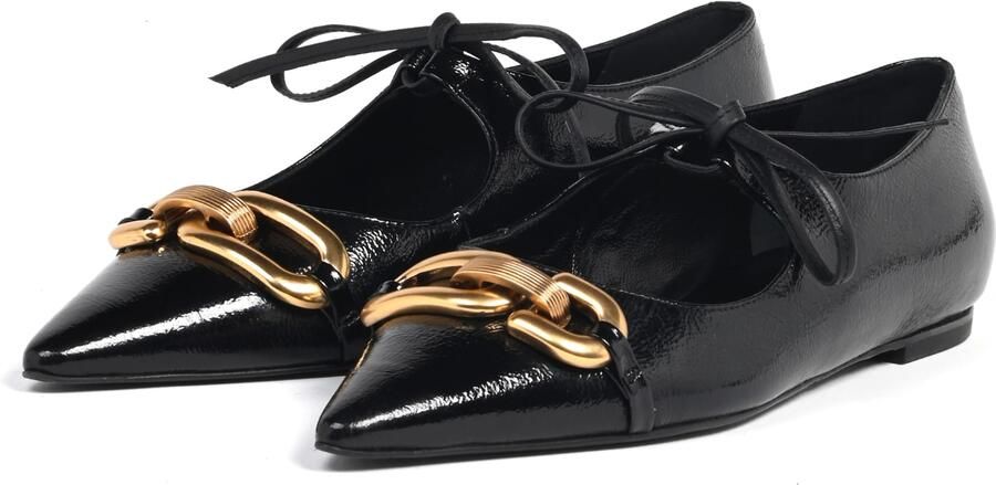 BALDININI Ballerina goud zwart - Foto 3