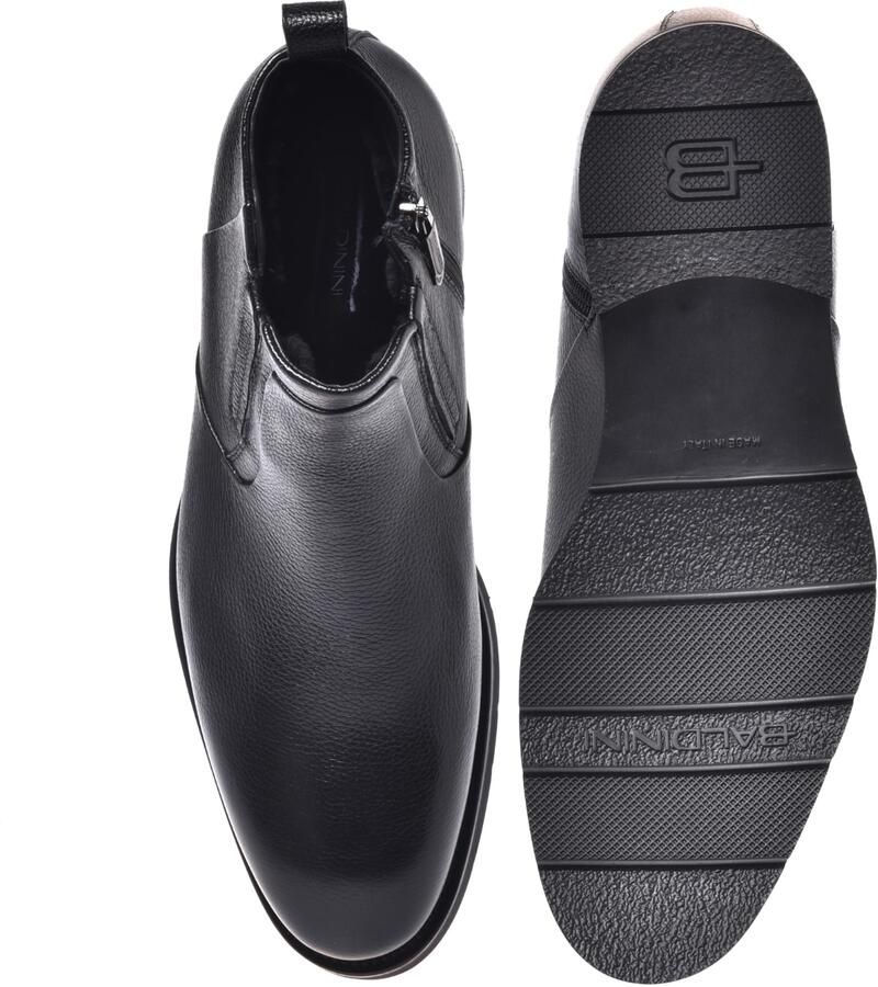 Baldinini Black tumbled leather ankle boots - Foto 3
