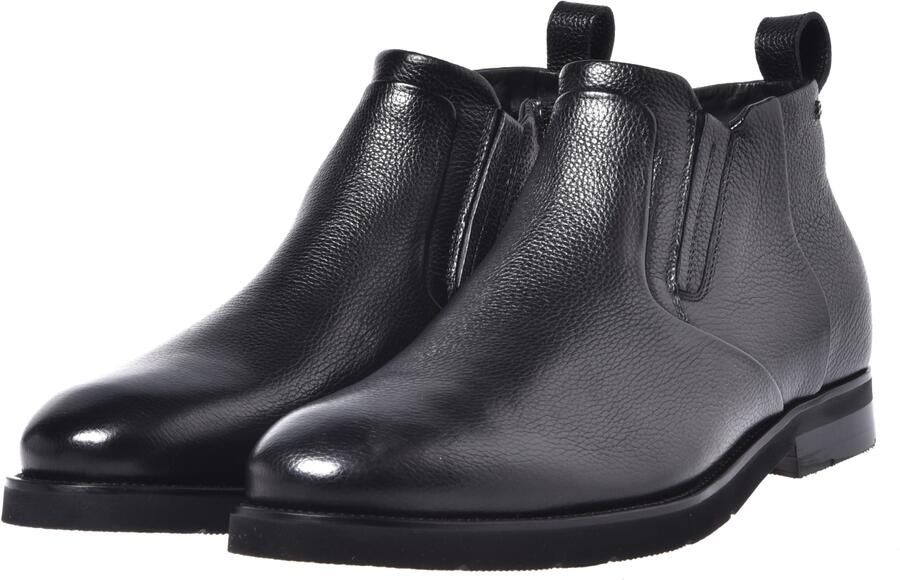 Baldinini Black tumbled leather ankle boots - Foto 4