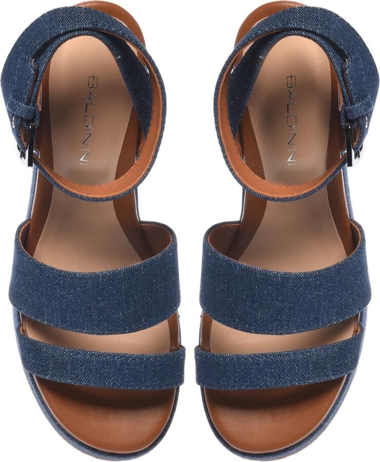 BALDININI Sandalen met riem blauw denim - Foto 3