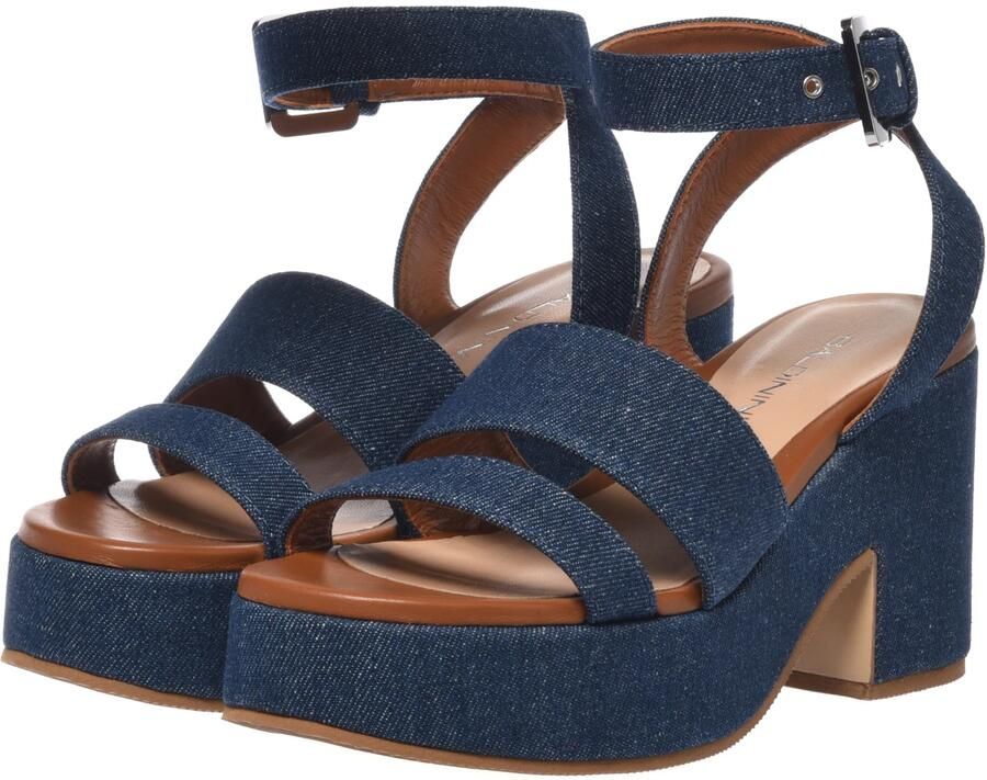 BALDININI Sandalen met riem blauw denim - Foto 5