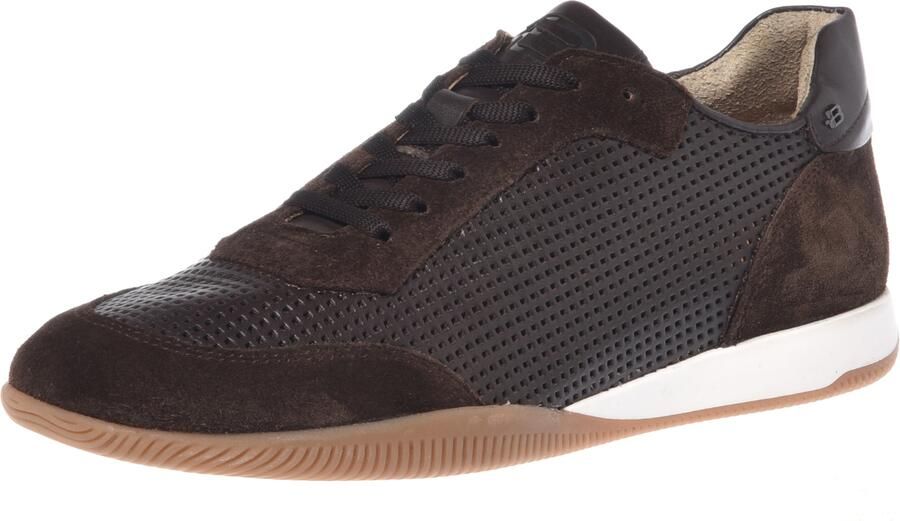 Baldinini Suède en geperforeerde leren sneaker