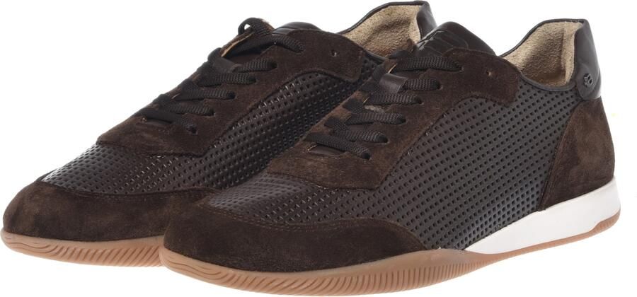 Baldinini Suède en geperforeerde leren sneaker - Foto 4