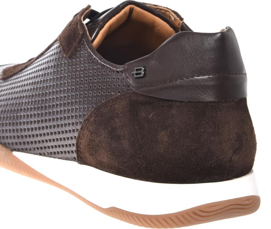 Baldinini Suède en geperforeerde leren sneaker - Foto 2