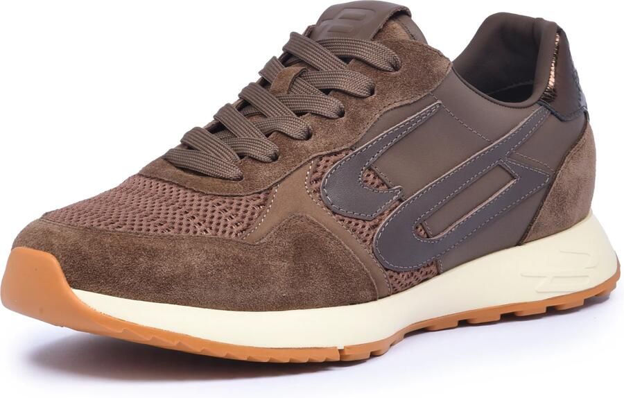 BALDININI Sneakers laag bruin rose-goud grijs