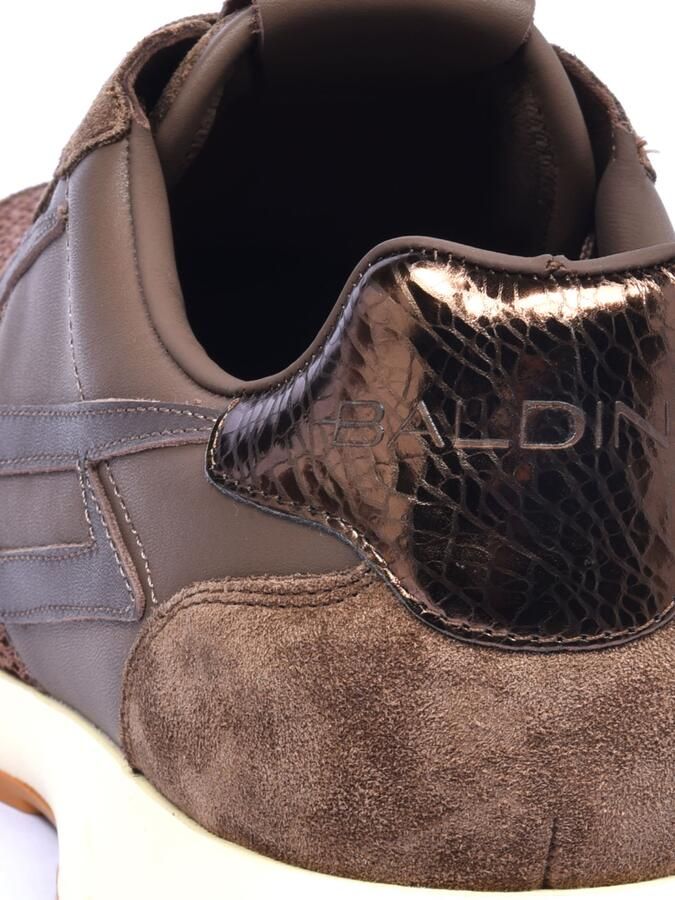 BALDININI Sneakers laag bruin rose-goud grijs - Foto 2