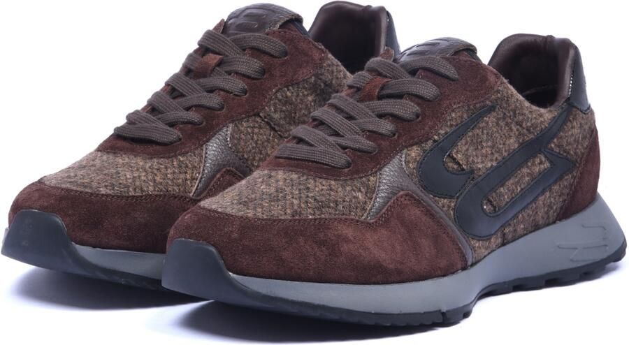 BALDININI Sneakers laag bruin zwart - Foto 3