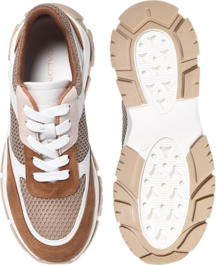 BALDININI Sneakers laag camel bruin wit - Foto 3