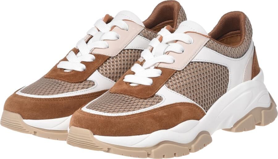 BALDININI Sneakers laag camel bruin wit - Foto 4