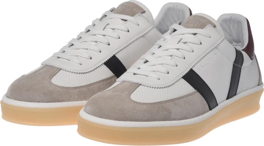 BALDININI Sneakers laag donkerbeige wijnrood zwart offwhite - Foto 4