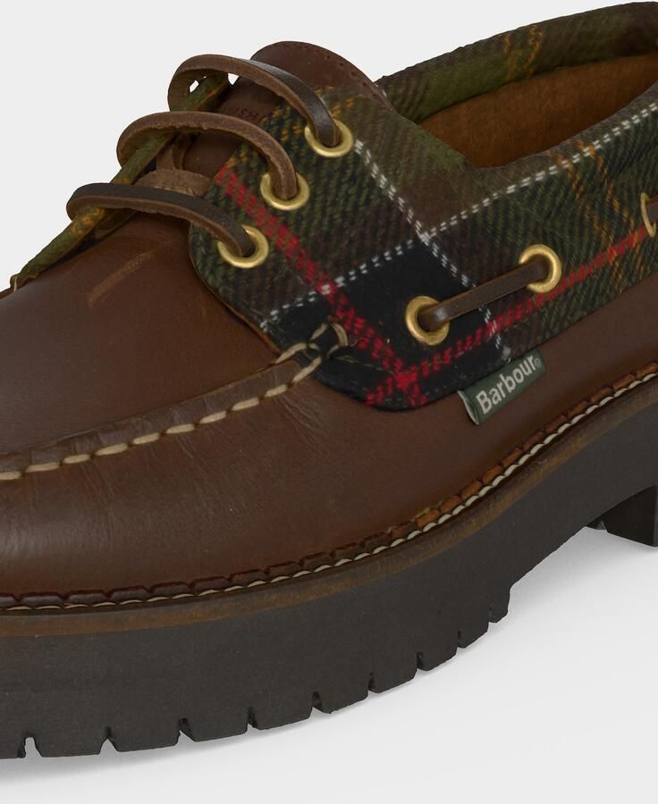 Barbour Veterschoen 'Darras' marine chocoladebruin olijfgroen rood - Foto 4