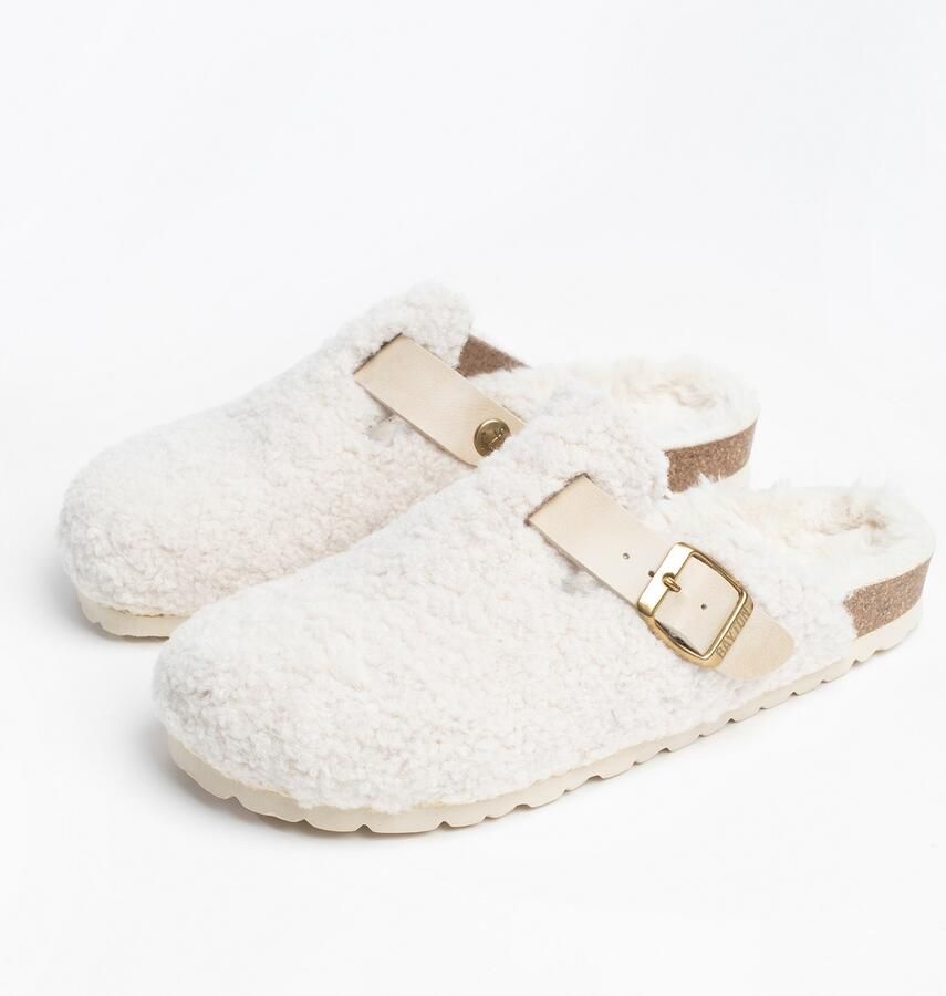 Bayton Clogs 'Kazan' lichtbeige wit - Foto 2
