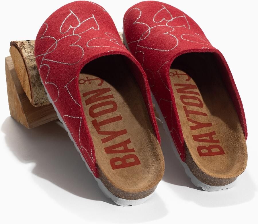 Bayton Clogs 'MALO' rood - Foto 2