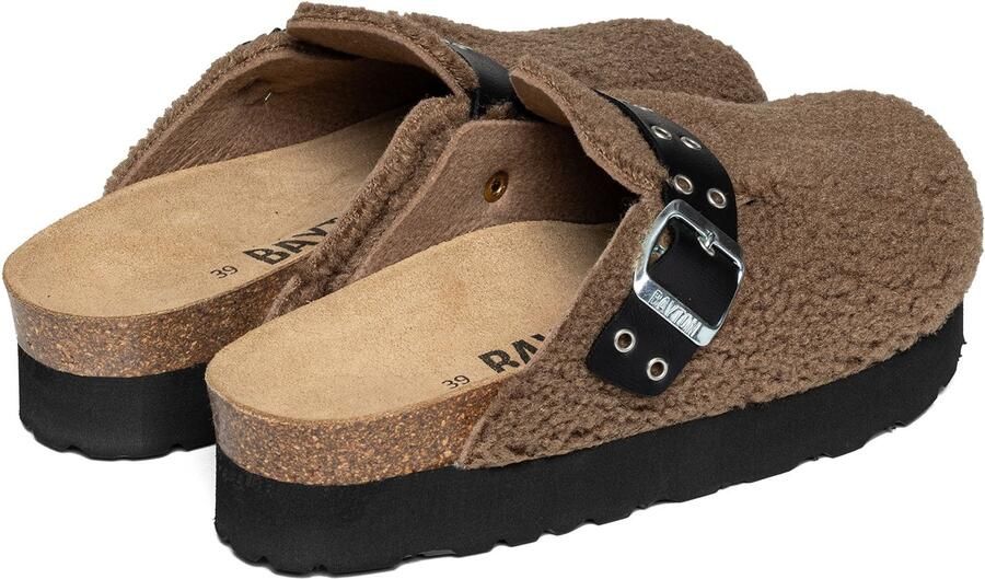 Bayton Clogs 'MEKONG' bruin - Foto 4