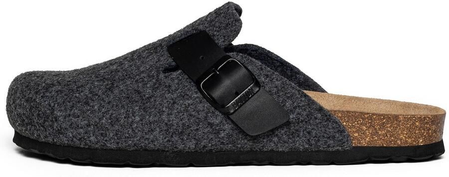 Bayton Clogs 'MOKE' donkergrijs
