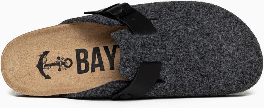 Bayton Clogs 'MOKE' donkergrijs - Foto 5