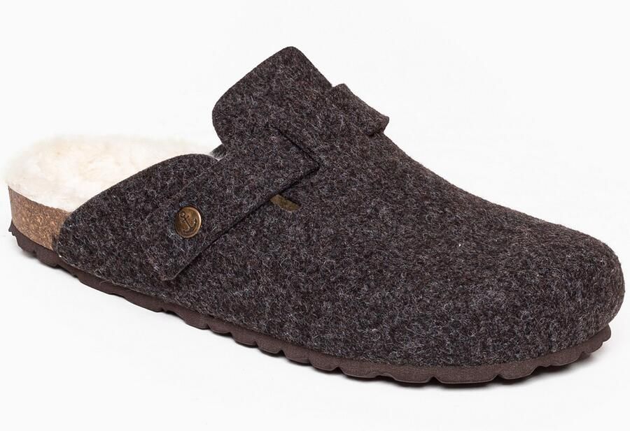 Bayton Clogs 'SOLDEN' bruin - Foto 2
