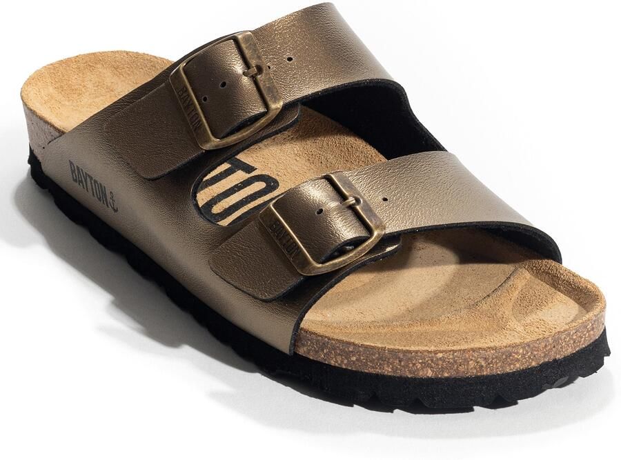 Bayton Huisschoenen 'Atlas' sand chocoladebruin brons - Foto 2