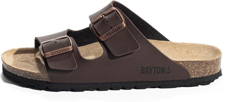 Bayton Huisschoenen 'BALTIC' chocoladebruin zwart