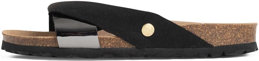 Bayton Huisschoenen 'Figari' zwart zilver
